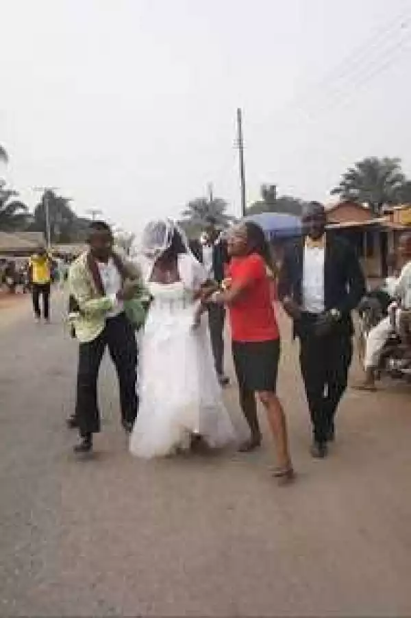Photos: See What A Nigerian Bride Did In The Morning Of Her Wedding When She Discovered Her Man Is Not A Chevron Staff